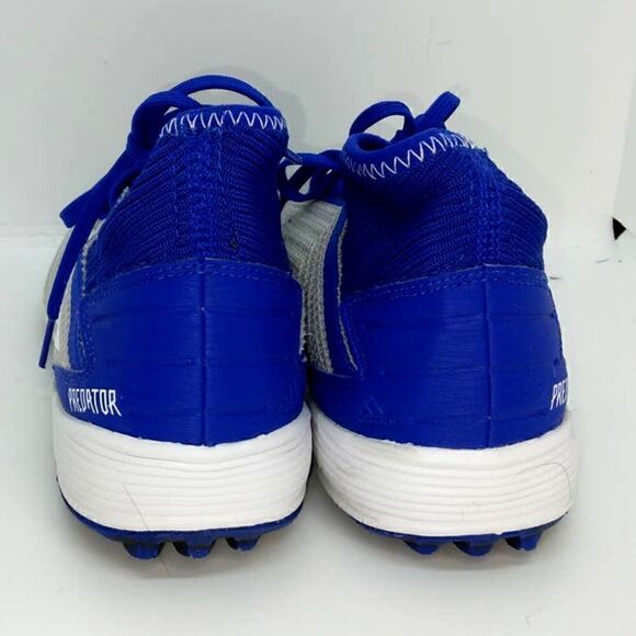 Adidas Predator Mens Pre-owned Gray with Blue Accents Soccer Sneakers- sz. 6 1/2